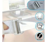 1 pièce Dévidoir de ruban transparent de haute qualité en forme de escargot + 1 rouleau de ruban transparent. Ensemble de fournitures de bureau mignon, dévidoir de ruban avec adhésif. Convient pour le