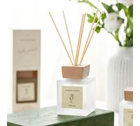 1 pièce Diffuseur d'aromathérapie en bouteille avec couvercle en bois premium, 4 parfums, diffuseur de parfum de décoration intérieure, désodorisant longue durée, diffuseur de parfum à tiges ornementa