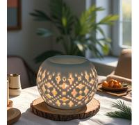 1 pièce Diffuseur d'aromathérapie en céramique de grande taille, brûleur d'huiles essentielles de forme de pièce de monnaie vintage, accessoire de décoration d'intérieur Fporcelaine