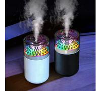 1 pièce Diffuseur d'arômes coloré avec lumière changeante de couleur, veilleuse de nuit portable avec prise USB, rafraîchisseur d'air humidificateur, convient pour la chambre, la voiture, la maison, l