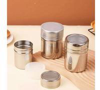 1 pièce Distributeur de poudre en acier inoxydable avec tamis, pot à épices, poivrier, passoire à café et à farine L,M,SAcier inoxydable