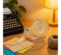 1 pièce Distributeur de ruban adhésif en forme d'escargot mignon + 1 rouleau de ruban adhésif transparent - Fournitures de bureau transparentes premium | Convient pour le bureau, l'artisanat, les arti