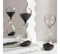 1 pièce d'ornement sablier en verre créatif pour la décoration de la maison ou du bureau, parfait pour les fêtes et les cadeaux. Taille UniqueVerre
