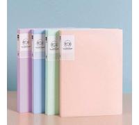 1 pièce Dossier de document format A4 multicouche de couleur unie avec pages transparentes pour la gestion du papier et des fichiers, album de rangement grande capacité, articles de retour à l'école, 