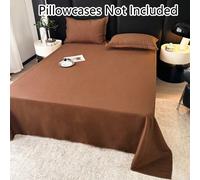 1 pièce Drap de lit 100% super doux et fin en fibre, léger et respirant, design à poche profonde, literie tout-saison douce et respirante, literie d'hôtel légère pour les vacances, décoration polyvale