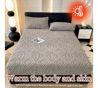 1 pièce Drap de lit en faux, literie, couvre-lit, drap plat, protège-matelas, drap de lit de couleur unie, plusieurs couleurs disponibles, textile de maison de style européen minimaliste. Convient aux