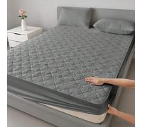 1 pièce Drap de lit résistant à l'eau, literie, drap-housse, couvre-lit, protecteur de matelas de couleur unie, drap-housse matelassé respirant, drap-housse pour lit jumeau, double, king, queen, oreil