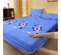 1 pièce Drap-housse ajusté simple en tissu respirant et respectueux de la peau avec motifs floraux 135*50,90cm*200cm,99cm*190cm,120cm*200cm,138cm*190cm,150cm*200cm,153cm*203cm,180cm*200cm,198cm*203cm,