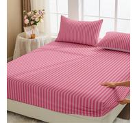 1 pièce Drap-housse imprimé, protège-matelas, housse de matelas, été, confortable, respirant, résistant aux plis, lavable en machine, taille simple/double/queen/king, literie de dortoir, convient pour