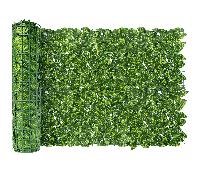 1 pièce Écran de confidentialité de balcon, feuilles de lierre artificiel, clôture de haie artificielle, clôture de jardin anti-ultraviolet extérieure, décoration murale verte en feuilles de lierre ar