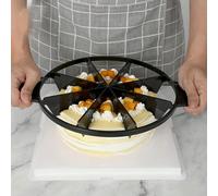 1 pièce Emporte-pièce rond pour gâteau, conçu pour couper uniformément le fromage ou les desserts, outil pratique pour les boulangers à domicile, économise du temps et passe au lave-vaisselle. transpa