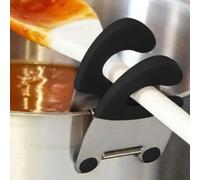 1 pièce En Acier Inoxydable Cuiller À Soupe Clip Pour Poêle Bord Taille UniqueAcier inoxydable