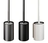 1 pièce Ensemble de brosse de toilette en aluminium de l'espace sans angles morts, montage mural, style de luxe, pour le nettoyage de la salle de bain à la maison. Accessoires de salle de bain et outi