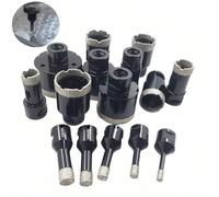 1 pièce Ensemble de mèches de perçage à diamant brasé sous vide avec filetage M14 pour carreaux de porcelaine, couronnes, forage de granit, marbre, outils de scie-cloche 1 pièces 6mm,1 pièces 8mm,1 pi