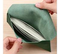 1 pièce Enveloppe d'argent en PU pour espèces, portefeuille réutilisable pour enveloppe d'espèces pour les voyages et la budgétisation, enveloppe multifonctionnelle pour billets de banque, pince pour