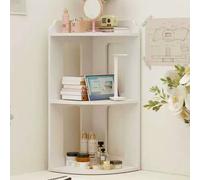 1 pièce Étagère d'angle de bureau, Étagère de rangement triangulaire, Organisateur de bureau pour étudiant, Étagère d'angle pour chambre de dortoir Taille UniqueBois composite