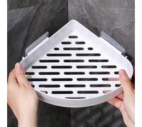1 pièce Étagère de rangement blanche pour salle de bain pour gel douche et shampoing Taille Unique,3 pièces/ensemble,Blanc épais 1PCABS