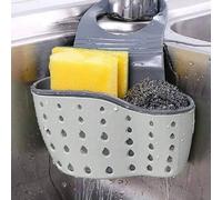 1 pièce Étagère de rangement de cuisine, support d'éponge de cuisine à clip réglable, panier égouttoir suspendu, gadget de cuisine PC