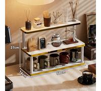 1 pièce Étagère de rangement multifonctionnelle de bureau, support d'affichage polyvalent, porte-gobelet, étagère à parfum, étagère à épices, support à gâteau, convient pour les verres d'eau, les tass