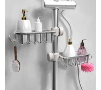 1 pièce Étagère de rangement pour robinet de cuisine en acier inoxydable, organisateur de cuisine, étagère pour pomme de douche pour la salle de bain Taille UniqueAlliage d'aluminium