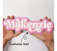 1 pièce Étiquette personnalisée de panier cadeau, plaque décorative avec texte personnalisé, étiquette de cadeau en acrylique, emballage cadeau, étiquette de nom, étiquette joyeuse, marqueur de panier