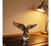1 pièce Figurine d'aigle Grand Ambition, artisanat en résine, décoration de bureau attirant la richesse, ornement cadeau pour inauguration & pendaison de crémaillère ABS