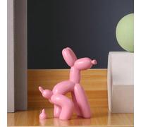 1 pièce Figurine décorative de chien en ballon en résine légère et de luxe, mignonne. Décoration pour la maison, le salon, la chambre, le bureau, les mariages, les fêtes, la Saint-Valentin, les cadeau