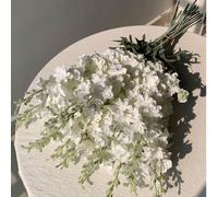 1 pièce Fleur de Delphinium artificielle 33 pouces Tige longue en soie Plante factice pour décoration de maison, mariage, vase, accessoires de toile de fond de mariée, remplissage de bouquet, arche de