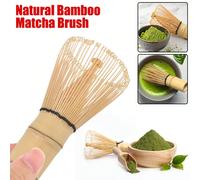 1 pièce Fouet à poudre de matcha, brosse en bambou pour service à thé, brasseur de thé vert, pour la maison et le retour à l'école Taille Unique,2 pièces,Cuillère - ArgentBambou