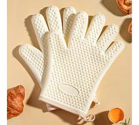 1 pièce Gants de four, gants de four en silicone résistants à la chaleur et anti-brûlure, gants isolants pour four et micro-ondes, imperméables et antidérapants, convenant pour la cuisson, le barbecue