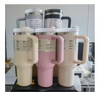 1 pièce Gobelet isotherme de 40 oz en acier inoxydable 304 à double paroi, garde le chaud et le froid, tasse de voyage portable, tasse à café glacé, excellent cadeau pour le camping en plein air, les