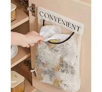 1 pièce Grande capacité Sac poubelle de cuisine Organisateur mural magique, peut ranger les sacs en plastique et les sacs poubelle 2 pièces,1 filet élastique,2 pièces (filet élastique),1 morceau de fi