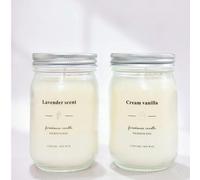 1 pièce Grande jarre de bougie, bougie parfumée, bougie décorative, bougie à la cire de soja, cadeau pour la meilleure amie, cadeau pour elle, cadeau d'hiver, bougie de décoration d'intérieur Crème Va