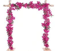1 pièce Guirlande artificielle de bougainvillier de 170 cm, couronne de vigne de bougainvillier en soie. Couronne de fleurs de bougainvillier artificielles durables anti-oxydation, convient pour la dé