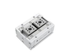 1 pièce HFD8X8/8X15/8X30/12X10/12X25/12X50/16X30/16X60, rail de guidage à griffes pneumatiques, table coulissante, vérin serrage(HFD12x50)