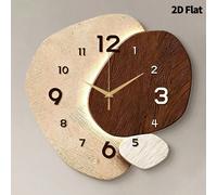 1 pièce Horloge murale décorative créative abstraite, mouvement à quartz super silencieux, sans tic-tac, convient pour la décoration du salon, de la chambre, du bureau, de la salle à manger et du café