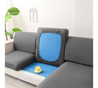 1 pièce Housse de canapé élastique en soie de lait unicolore, housse de canapé universelle pour les quatre saisons Siège unique,2 Sièges,3 Sièges,Housses de dossier de canapé,En forme de L,Plus S,Plus