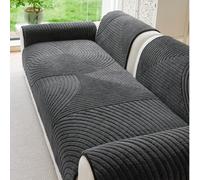 1 pièce Housse de canapé en peluche douce, design 3D minimaliste de couleur unie, résistante aux salissures et aux griffures, convient pour toutes les saisons y compris Noël et Nouvel An, lavable en m