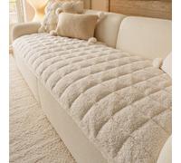 1 pièce Housse de canapé en peluche épaissie, artisanat matelassé jacquard, chaude et douce, adaptée aux animaux de compagnie, résistante à la saleté et aux rayures, convenant à toutes les saisons, ap