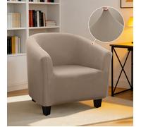1 pièce Housse de canapé en soie de lait mocha, housse de protection pleine de couleur unie à haute élasticité pour fauteuil, housse anti-poussière de canapé de maison de café, noir, gris clair, café