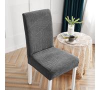 1 pièce Housse de chaise motif feuille en jacquard hydrophobe anti-éclaboussures, haute élasticité, convenant à toutes les saisons, anti-salissures et anti-rayures d'animaux de compagnie, pour usage d