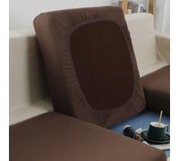 1 pièce Housse de coussin de siège de canapé en soie de lait de couleur unie, haute élasticité, anti-poussière, lavable, style minimaliste moderne pour salon, chambre à coucher, toutes saisons L,M,S,H