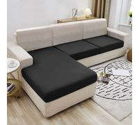 1 pièce Housse de coussin de siège de canapé en soie de lait haute élasticité, couleur unie toutes saisons, style moderne minimaliste, housse de coussin de canapé anti-poussière, lavable en machine, c