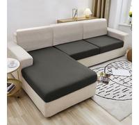 1 pièce Housse de coussin de siège de canapé en soie de lait haute élasticité, couleur unie toutes saisons, style moderne minimaliste, housse de coussin de canapé anti-poussière, lavable en machine, c