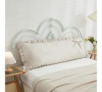 1 pièce Housse de coussin décorative en nœud papillon en polyester beige unicolore (insert de coussin non inclus), tissu en polyester doux et agréable pour la peau, convient pour la chambre à coucher,