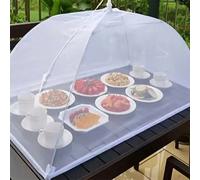 1 pièce, Housse de légumes anti-mouches blanche, housse de table pliable en maille, housse de table anti-moustiques, housse de table de maison, grande housse de table pliable, filet anti-mouches de cu