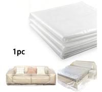 1 pièce Housse de protection anti-poussière en plastique imperméable, housse de rangement de canapé transparente anti-poussière, housse de protection de canapé anti-moisissure, convient pour lit, cana