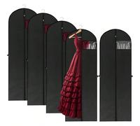 1 pièce Housse de protection contre la poussière pour vêtements de mariage, avec poignée, sac étanche à la poussière et à l'humidité, sac à poussière pour penderie pour vêtements longs, en matériau PE