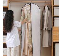 1 pièce Housse de protection contre la poussière pour vêtements, protecteur anti-poussière pour robe de mariée avec poignée, sac à poussière pour costume/robe à suspendre dans la penderie, matériau PE