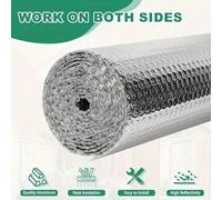 1 pièce Isolation thermique à double couche de mousse et feuille d'aluminium, rejet de la chaleur par rayonnement, amélioration de l'efficacité énergétique, chaleur en hiver et fraîcheur en été - Inst